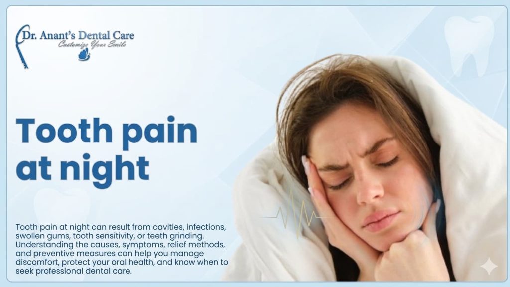 Tooth pain at night